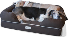 Load image into Gallery viewer, Large Orthopedic Dog Bed with Bolster - Machine Washable Cover, YKK Zippers