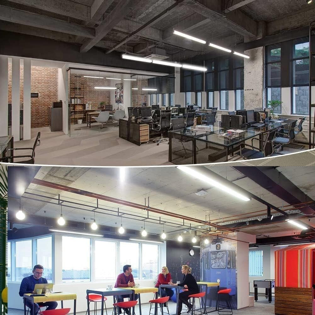 Durable 12-Pack 4FT LED Tube Lights, 24W | Shatterproof, Dual-End Powered