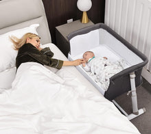 Load image into Gallery viewer, Portable Baby Bassinet with Machine Washable Cover - Easy Night Care Solution