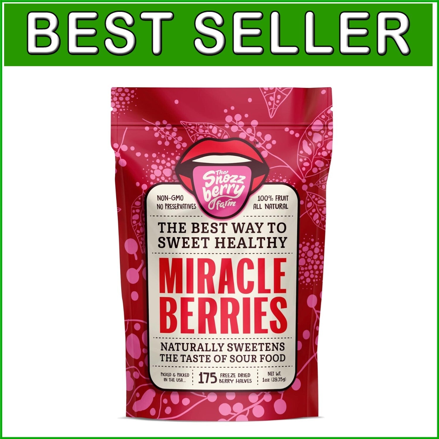 Bulk Miracle Berries - 175 Halves of Ledidi Fruit for Low-Sugar Flavor Magic!