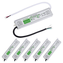 Load image into Gallery viewer, IP67 Rated Outdoor LED Power Supply - 12V DC 60W Transformer Adapter (Pack of 6)