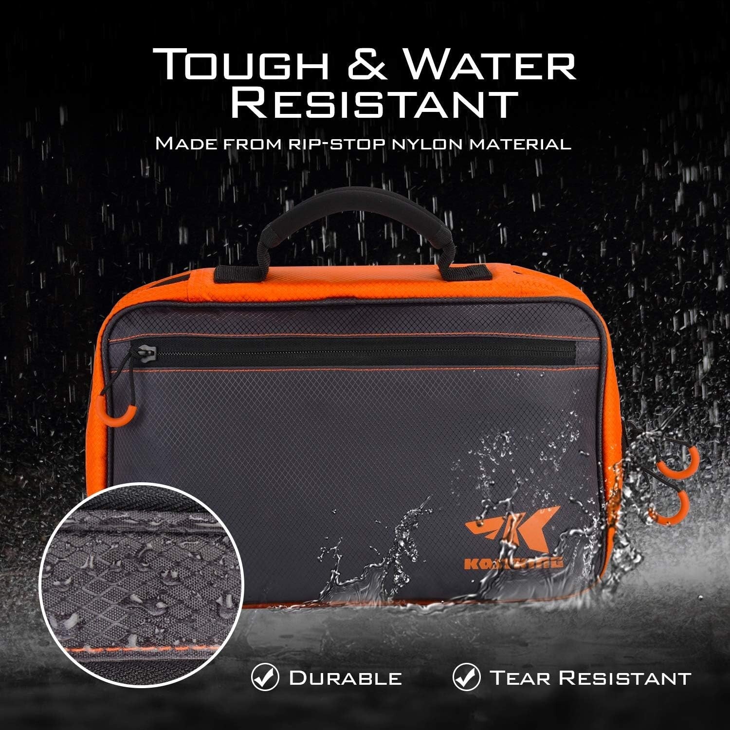 Compact Transparent Tackle Bag with Customizable Storage for Fishing Adventures