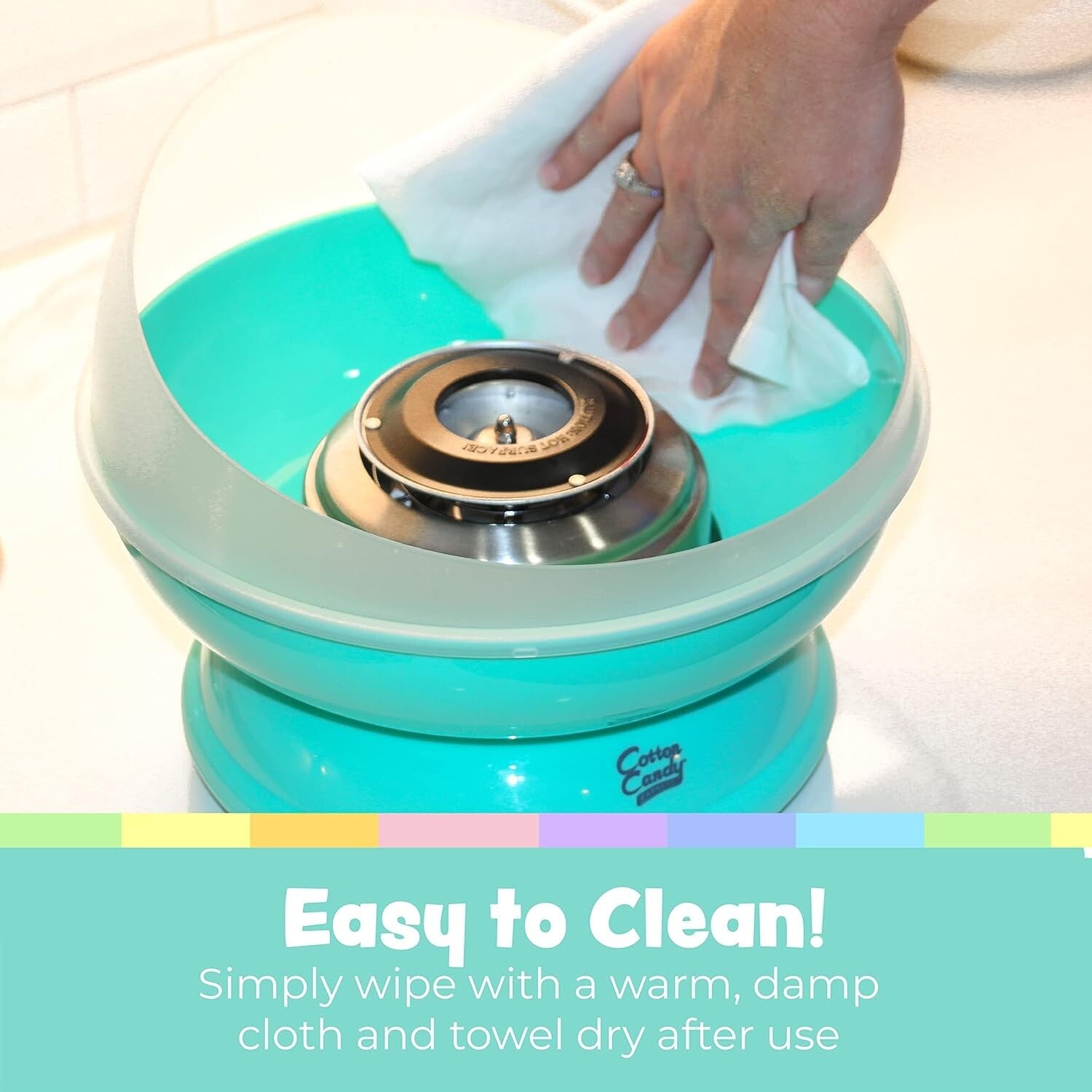 Easy-Clean Cotton Candy Maker with Floss Sugar Kit - Celebrate with Flavor!
