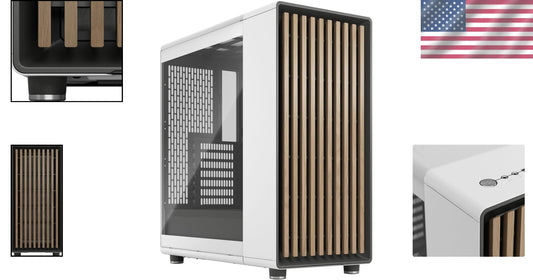 Clear Glass and Oak PC Gaming Case - Modern Design with Customizable Features