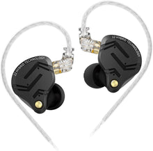 Load image into Gallery viewer, ZS12 PRO X Hybrid In-Ear Gaming Earbuds with 1DD+5BA Drivers - Dark Black