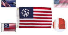 Load image into Gallery viewer, All-Weather 24x36 Inch Yacht Ensign Flag - Embroidered Stars and Stripes