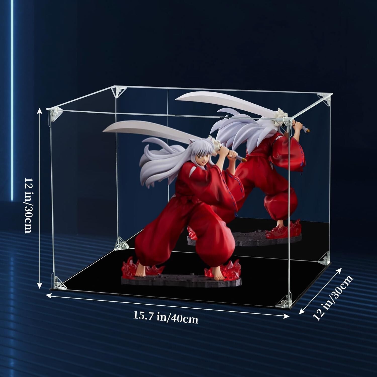 Elegant Dustproof Acrylic Action Figure Display Box – 40x30x30cm Collection Case