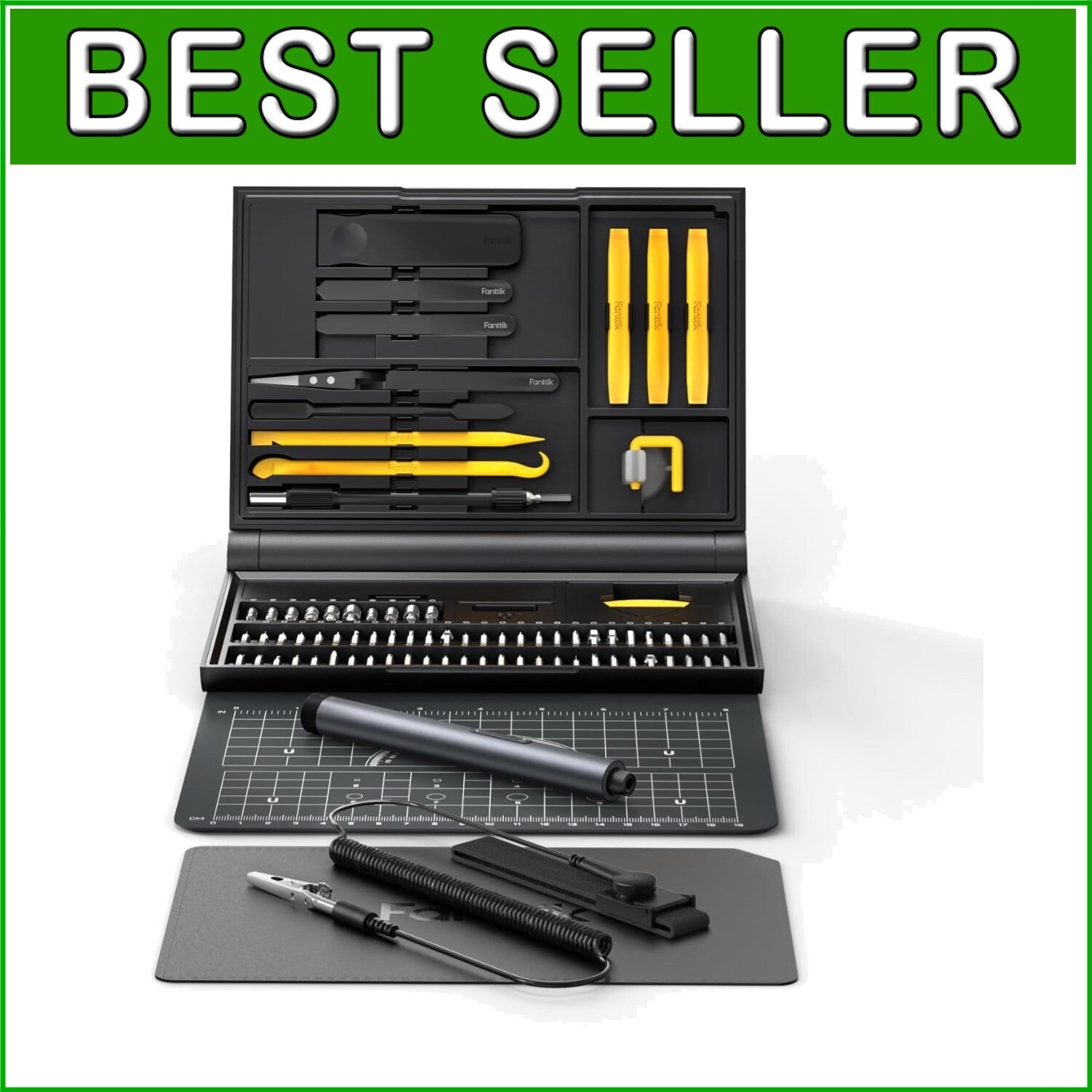 Electric Precision Screwdriver Kit with 64 Magnetic Bits - Ultimate Repair Tool