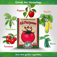 Load image into Gallery viewer, Organic All Purpose Fertilizer 4-6-2 Mix for Tomato &amp; Vegetable Plants - 15 lb