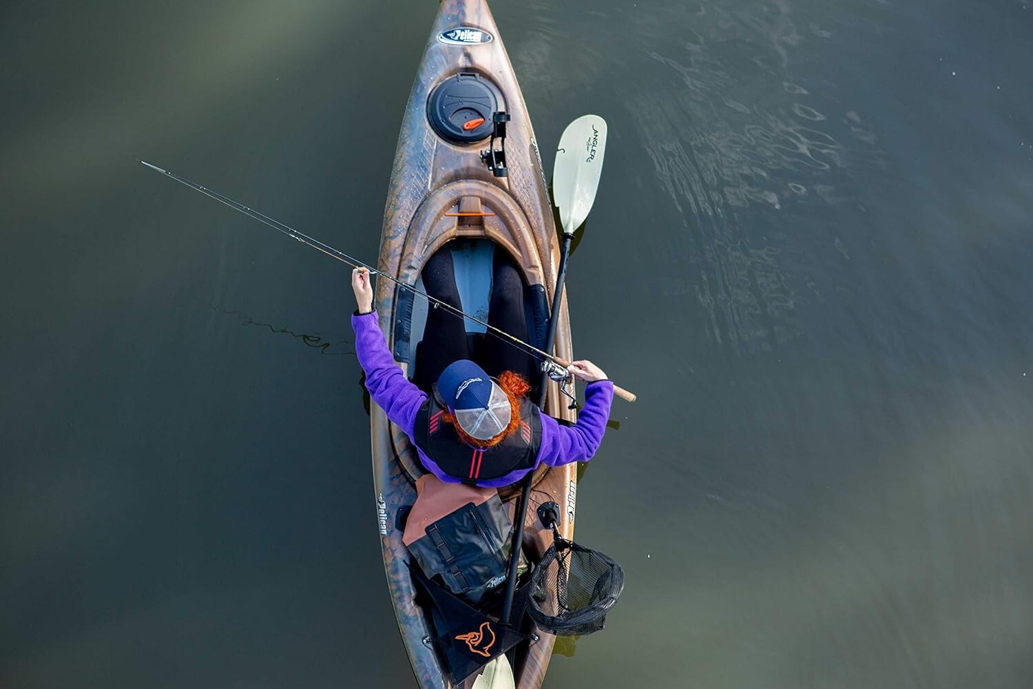 Lightweight Kayak Fishing Paddle - Adjustable Aluminum Shaft & Fiberglass Blades