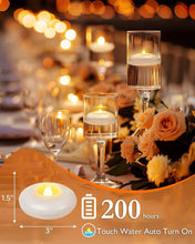 Load image into Gallery viewer, Long Lasting 200 Hour Floating LED Candles - Perfect for Weddings &amp; Parties