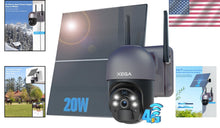 Load image into Gallery viewer, Continuous 4G LTE Surveillance Camera with 20W Solar Panel for Off-Grid Use