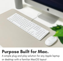 Load image into Gallery viewer, Full-Size Wired Keyboard for Mac and Windows - Scissor Keycaps &amp; Shortcuts
