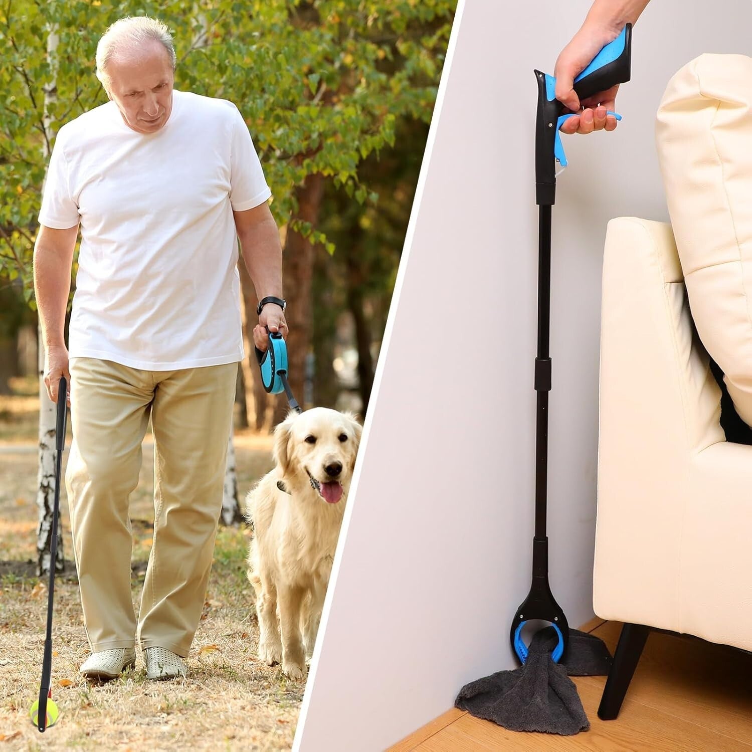 Lightweight 32-Inch Reacher Grabber Tool - Set of 6 for Easy Object Retrieval