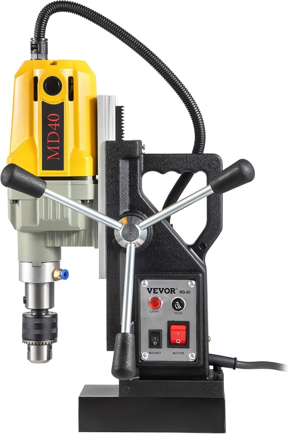 Heavy-Duty Magnetic Drill 1100W - 2697lbf Force for Home and Industrial Use
