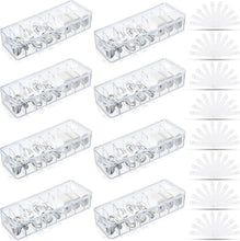 Load image into Gallery viewer, 8 Pcs Clear Cable Organizer Box with 80 Wire Ties - Tidy Desk Solution