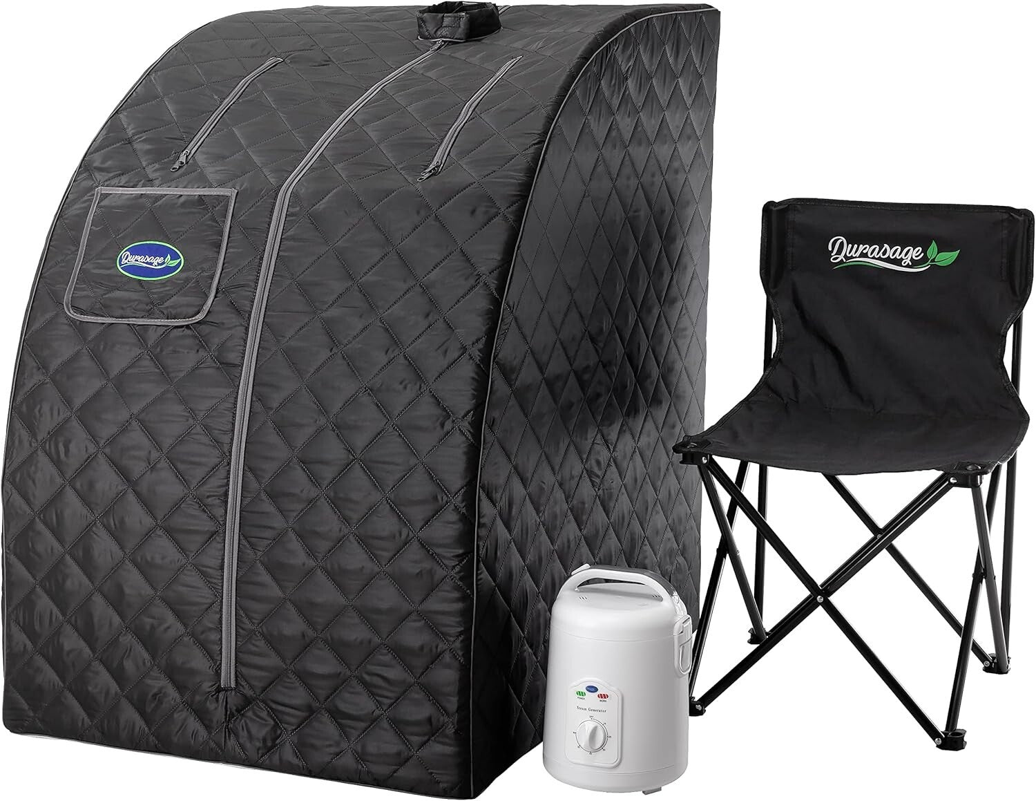 Detoxifying Portable Steam Sauna - Enhanced Comfort with Foldable Chair Included