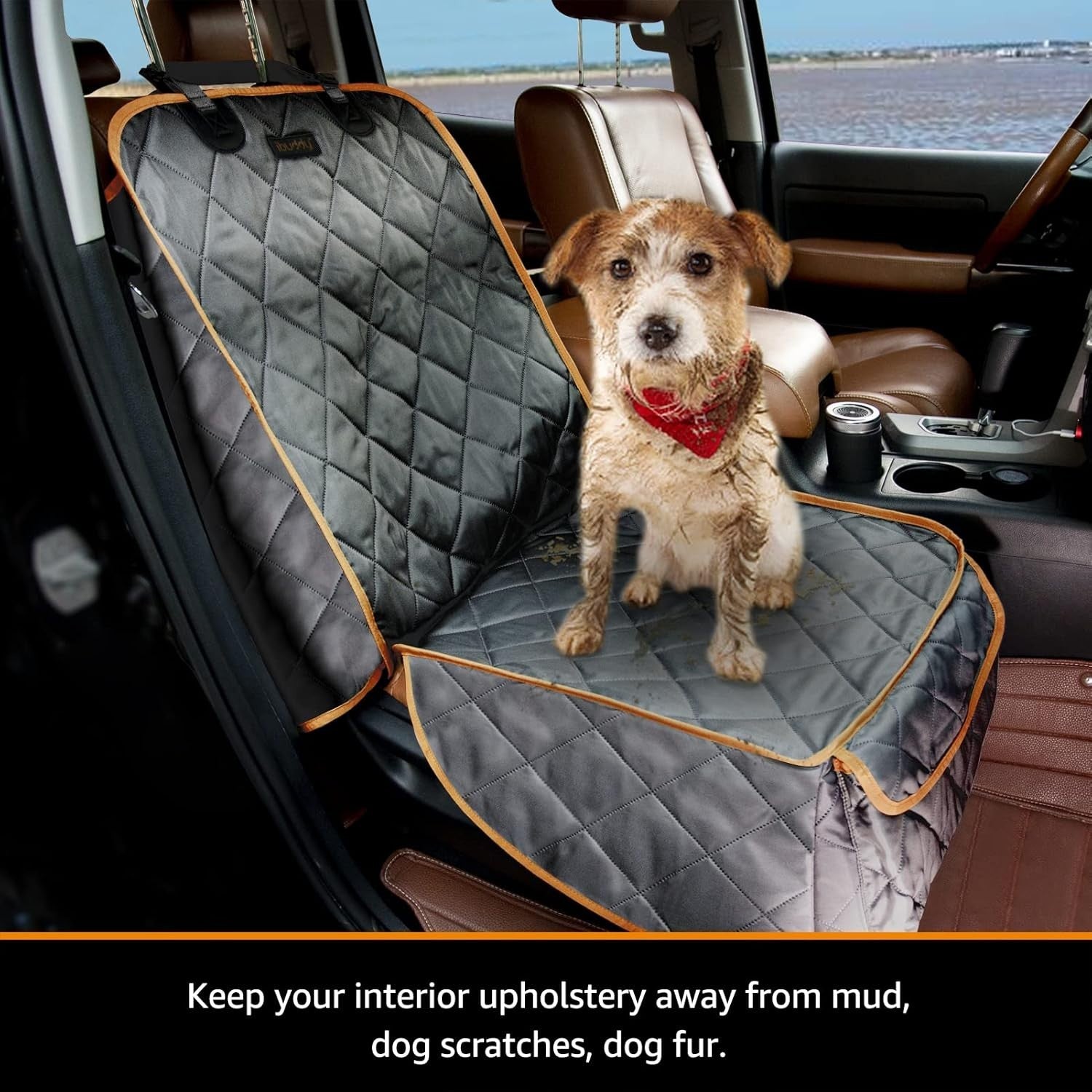 Lightweight Waterproof Dog Seat Cover with Side Flaps for Maximum Protection