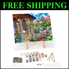 Load image into Gallery viewer, Adult Paint By Numbers Kit with Framed Canvas - Fresh Acrylic Paint &amp; Easel