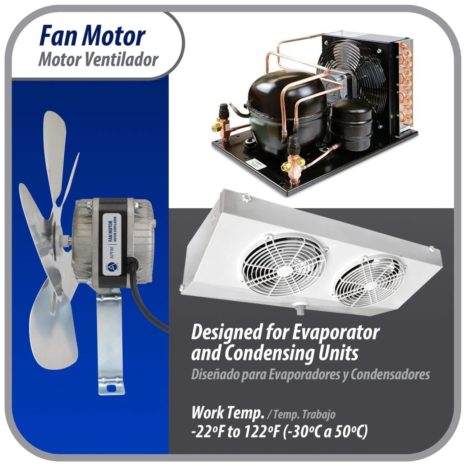 Versatile 16W Condenser/Evaporator Motor - 115V, Lightweight Copper Construction
