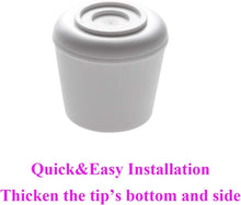 Load image into Gallery viewer, Round White Rubber Leg Caps - 64 Pack, Non-Slip Floor Protectors for 7/8” Legs