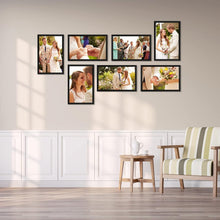 Load image into Gallery viewer, Set of 7 Black 11x17 Picture Frames - Elegant Wall-Mountable Display Solution