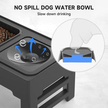 Load image into Gallery viewer, Collapsible Adjustable Dog Bowl Set with Stainless Steel &amp; Slow Feeder Options