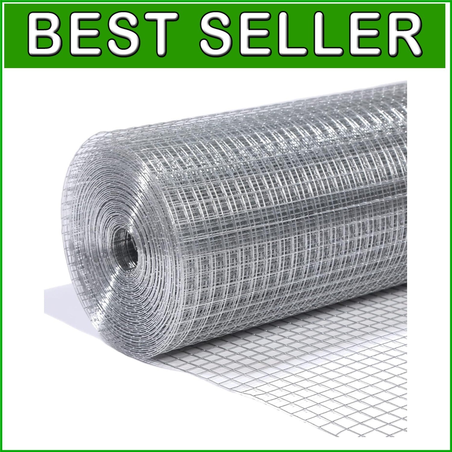 19 Gauge 1/2" Galvanized Fence Mesh Roll - Ideal for Gardens & Critter Control