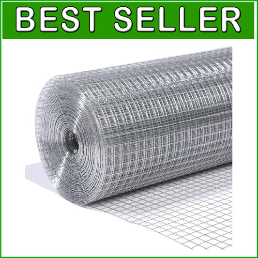 19 Gauge 1/2" Galvanized Fence Mesh Roll - Ideal for Gardens & Critter Control