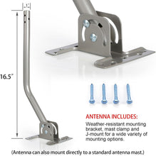 Load image into Gallery viewer, 360-Degree Rotating Outdoor HD Antenna - 200 Miles with Mounting Pole Included