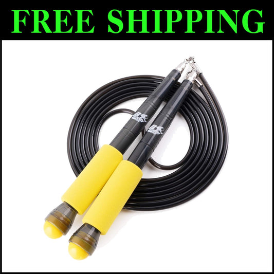 Rope Master Adjustable Jump Rope with Neoprene Grip for Ultimate Speed Training