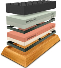 Load image into Gallery viewer, Compact Knife Sharpener Set - 400/1000 &amp; 3000/8000 Grit with Non-Slip Bases