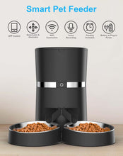 Load image into Gallery viewer, Smart Pet Feeder with 10s Voice Reminder &amp; Flexible Meal Scheduling - Dual-Power