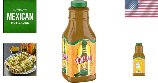 Bold 64 fl oz Green Pepper Hot Sauce - Elevate Your Dishes with Zesty Flavor