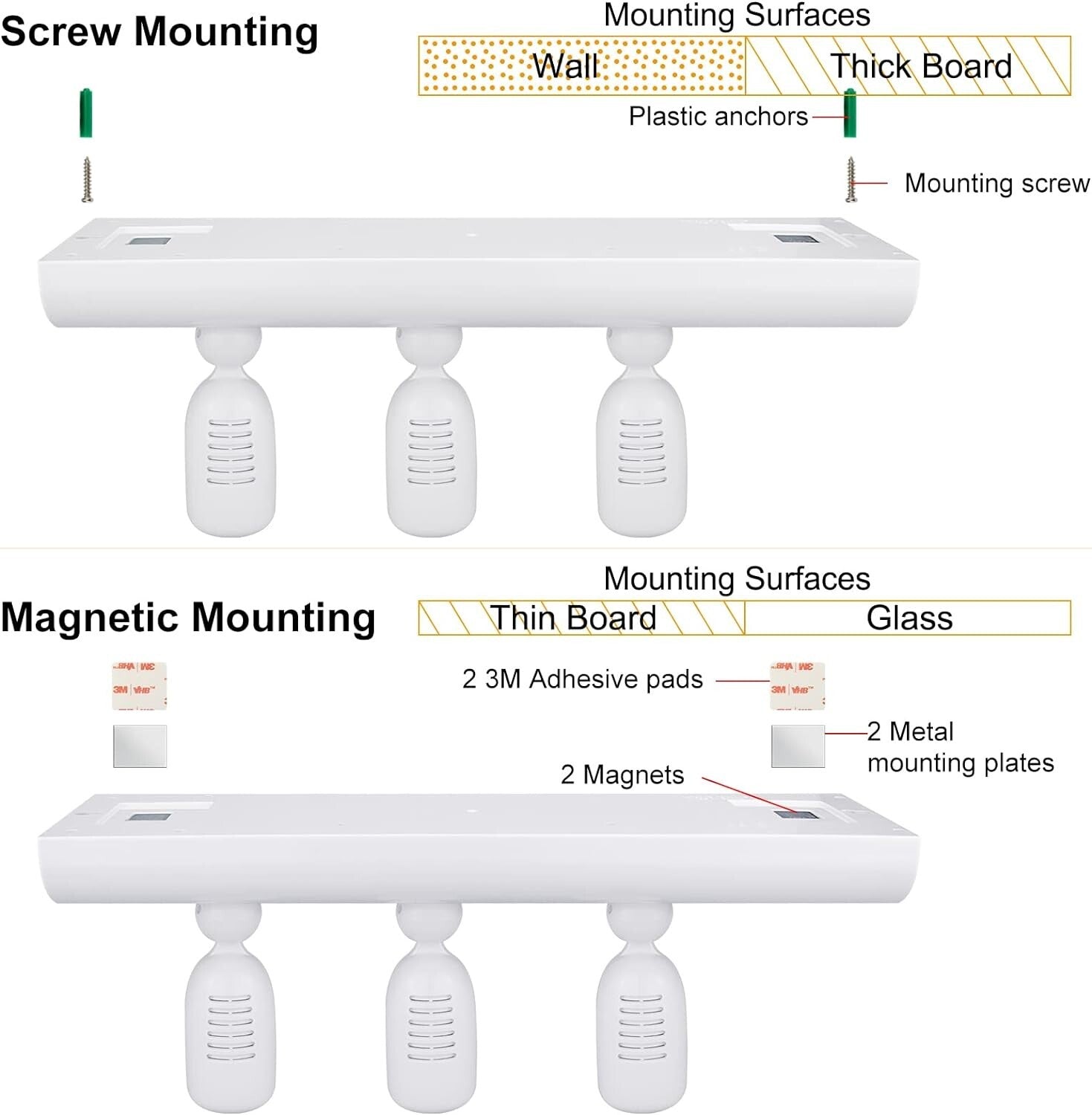 Adjustable Wireless LED Spotlights for Art Displays - Easy Mount Rechargeable