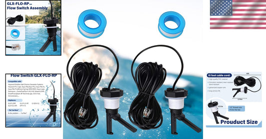 15-Foot Pool Flow Switch Assembly: Compatible with Goldline & Aqua Rite Systems