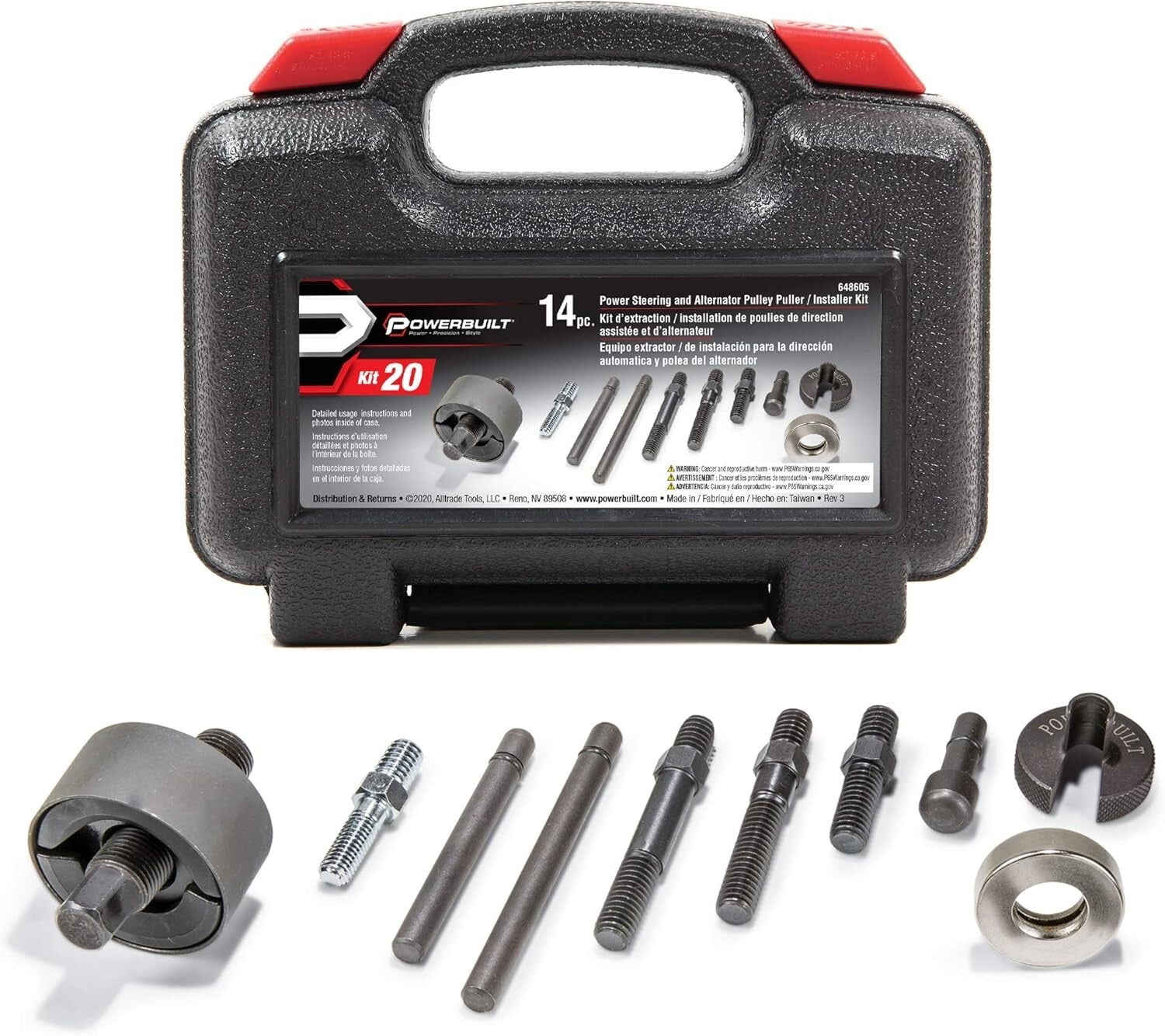 Heavy Duty Forged Tool Set for Efficient Power Steering and Alternator Repair