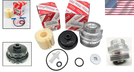 Upgrade to Genuine Aluminum Oil Filter Cap - Fits Select Lexus & Toyota Models