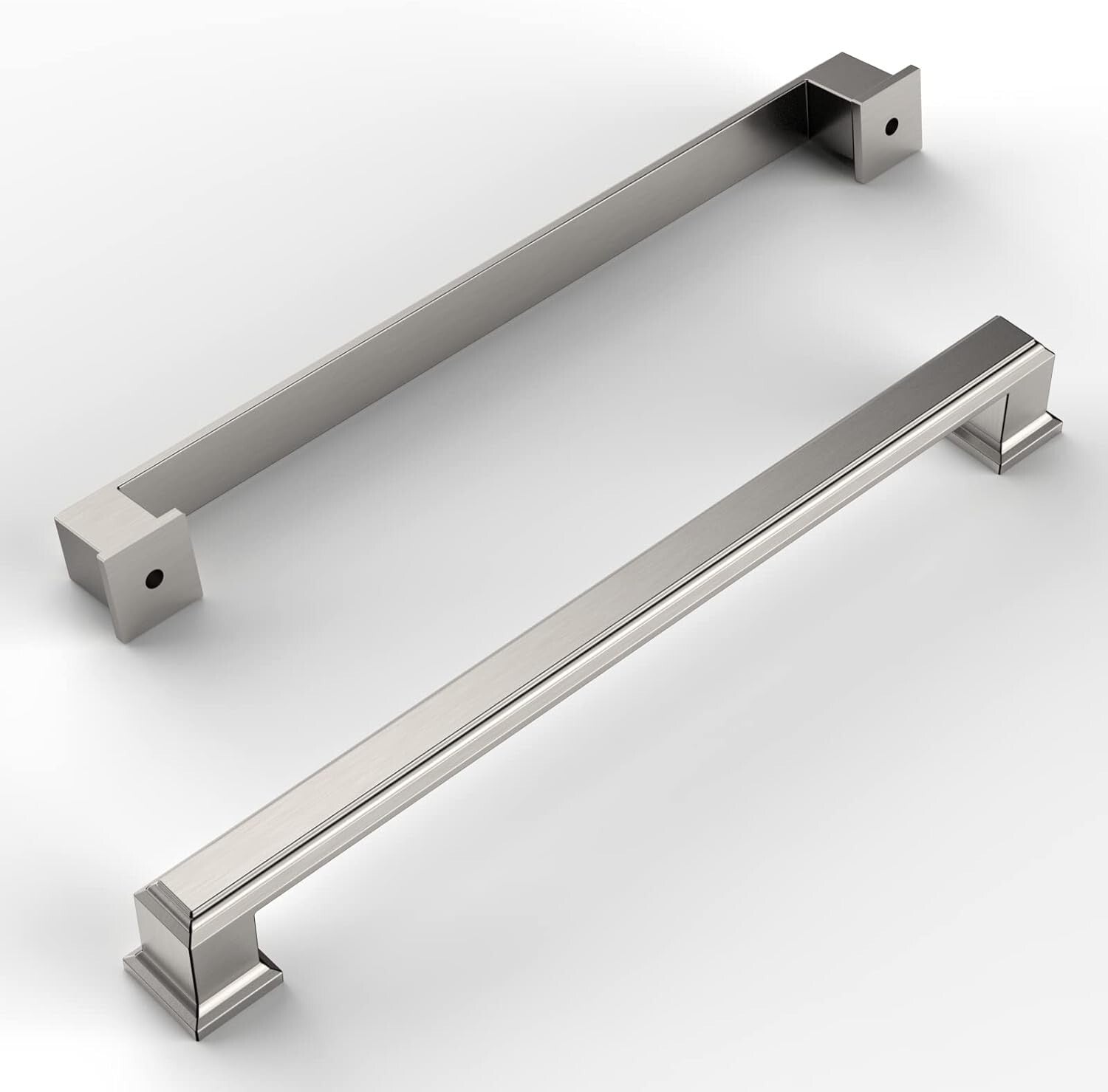 Elegant 10 Pack Brushed Satin Nickel Cabinet Hardware - Perfect for DIY Projects