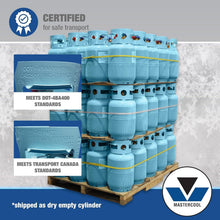Load image into Gallery viewer, Blue Powder Coated Refrigerant Recovery Cylinder - 30 lb with 1/2" ACME Fittings