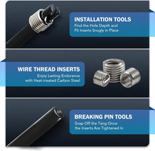Load image into Gallery viewer, Heavy-Duty Thread Repair Kit with 5 SAE &amp; Metric Sizes - Portable &amp; Effective