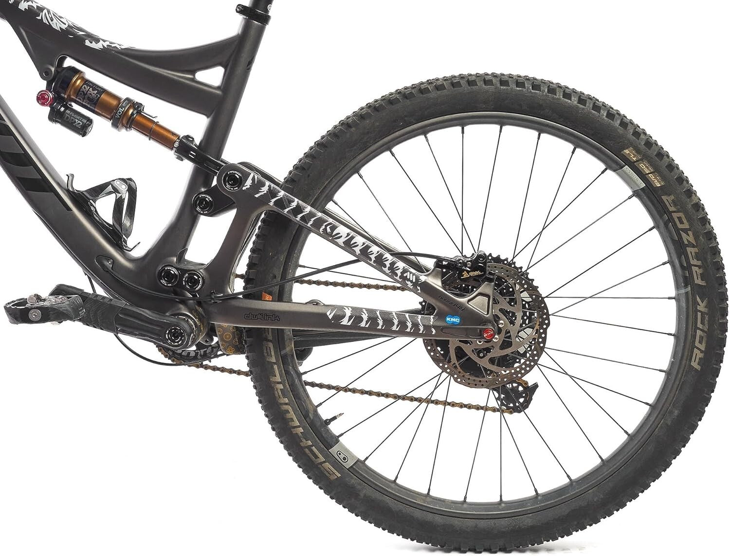 Durable Honeycomb PVC Bike Frame Guard - Universal Fit for Adult Mountain Bikes