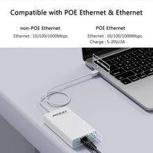 Load image into Gallery viewer, High-Speed USB-C to Ethernet Adapter with 60W Charging – Plug &amp; Play Convenience
