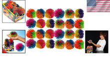 Load image into Gallery viewer, Assorted Rainbow Fuzzy Rubber Balls - 24 Pack Sensory Toy Set for Kids &amp; Adults