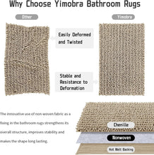 Load image into Gallery viewer, Soft Chenille Bath Runner Rug - 70" x 24", Ideal for Bathrooms &amp; Nurseries