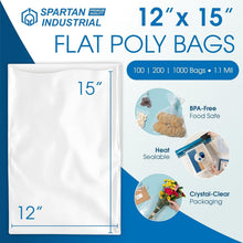 Load image into Gallery viewer, Bulk 1000 Pack 1.1 Mil Clear Poly Bags - Perfect for Bread Dough &amp; Shipping