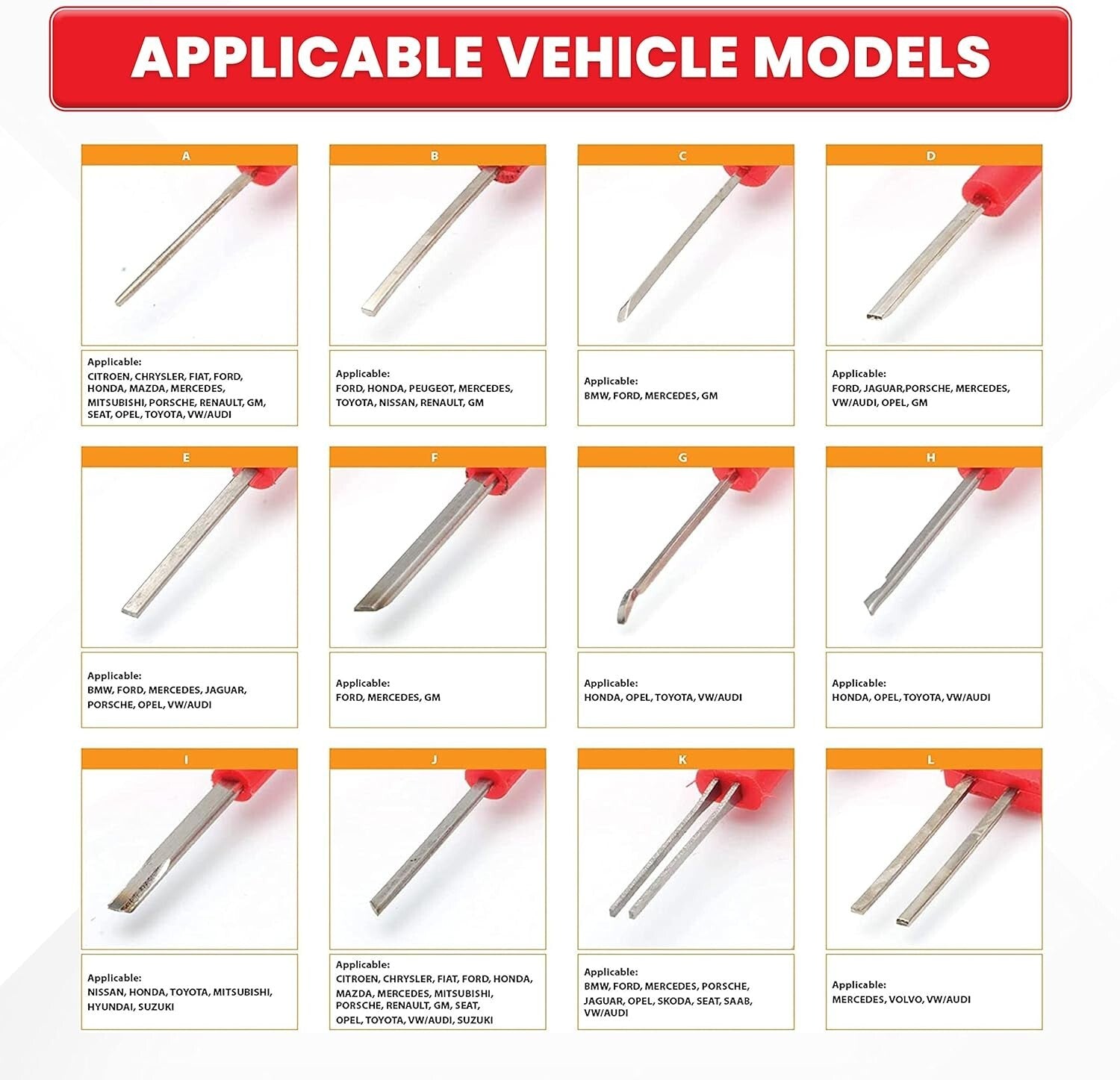 Stainless Steel Terminal Ejector Set with Comfortable Grip - Versatile 25 PCS