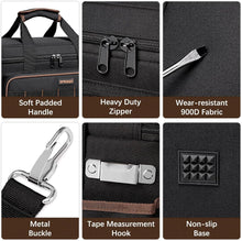 Load image into Gallery viewer, 17" Heavy Duty Tool Bag with 20 Pockets - Portable Organizer for Professionals