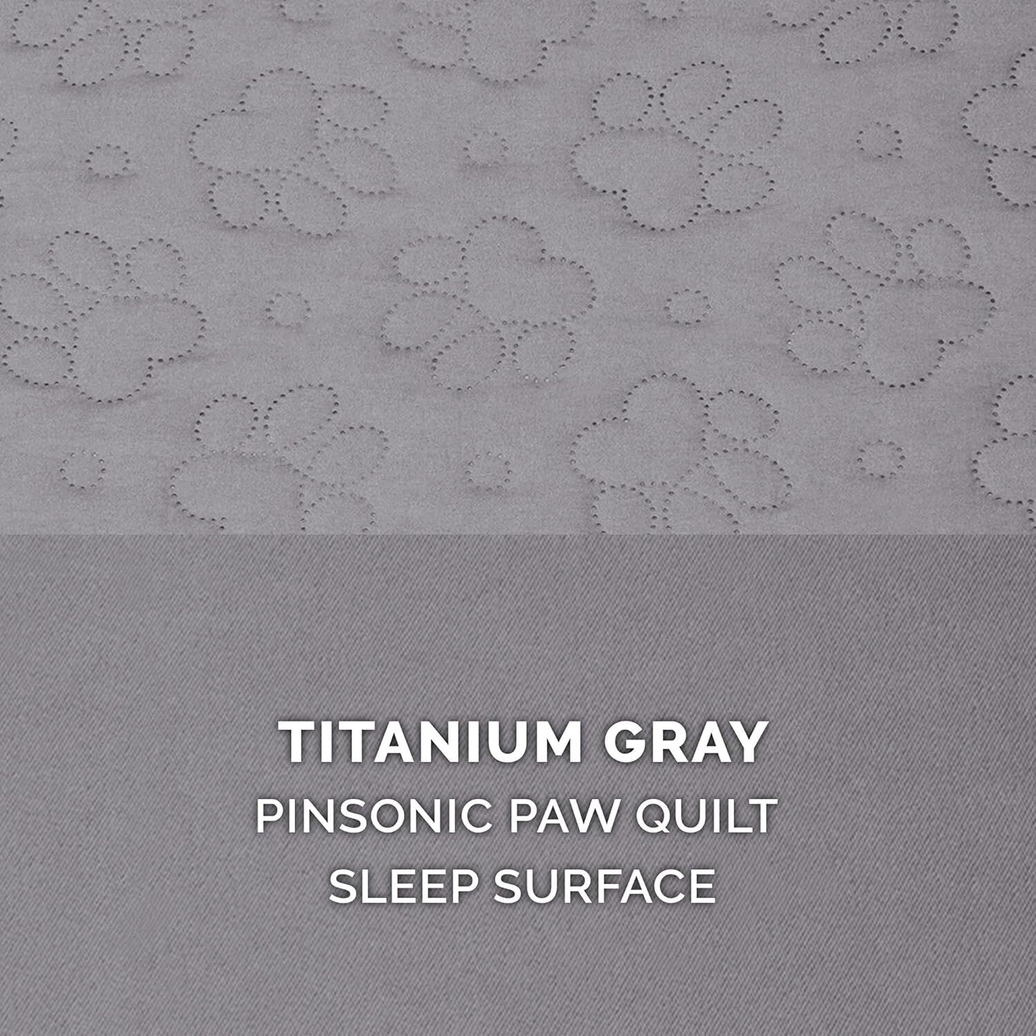 Pinsonic Quilted L-Shaped Dog Bed for Large Breeds - Jumbo Size, Cozy Comfort