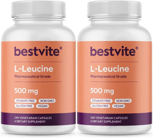 Load image into Gallery viewer, 500mg L-Leucine Capsules - 480 Count, NSF Certified for Quality Muscle Boost